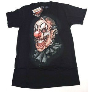 Spencers Get Down Art Cult of Fools Facade The Killer Clown T Shirt Sz M